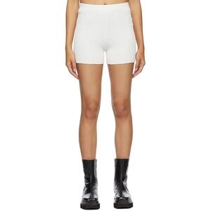 Dion Lee White High Waist Shorts